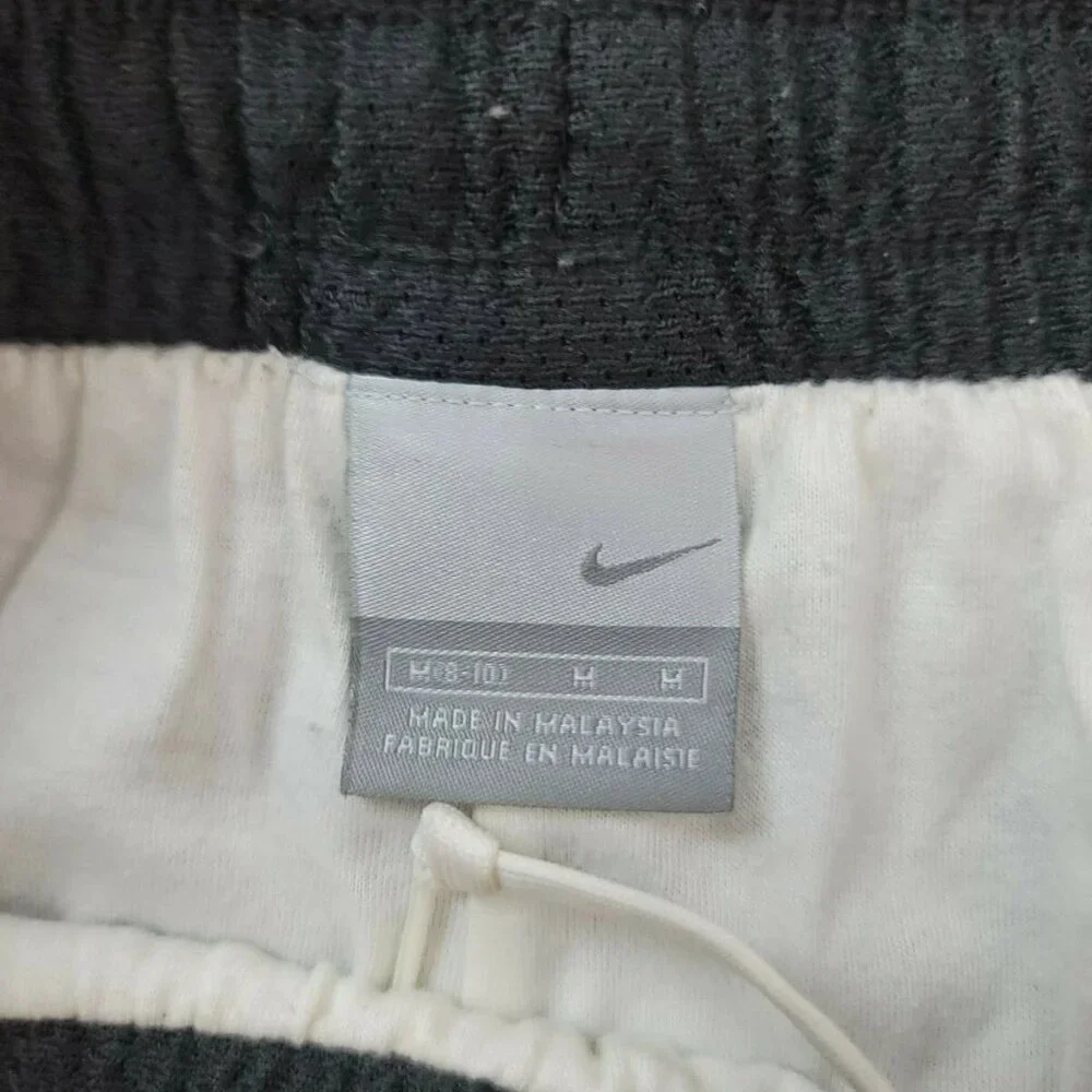 Nike Womens Track Windbreaker Y2K Vintage Lined Pants Black‎ Medium Gray Label